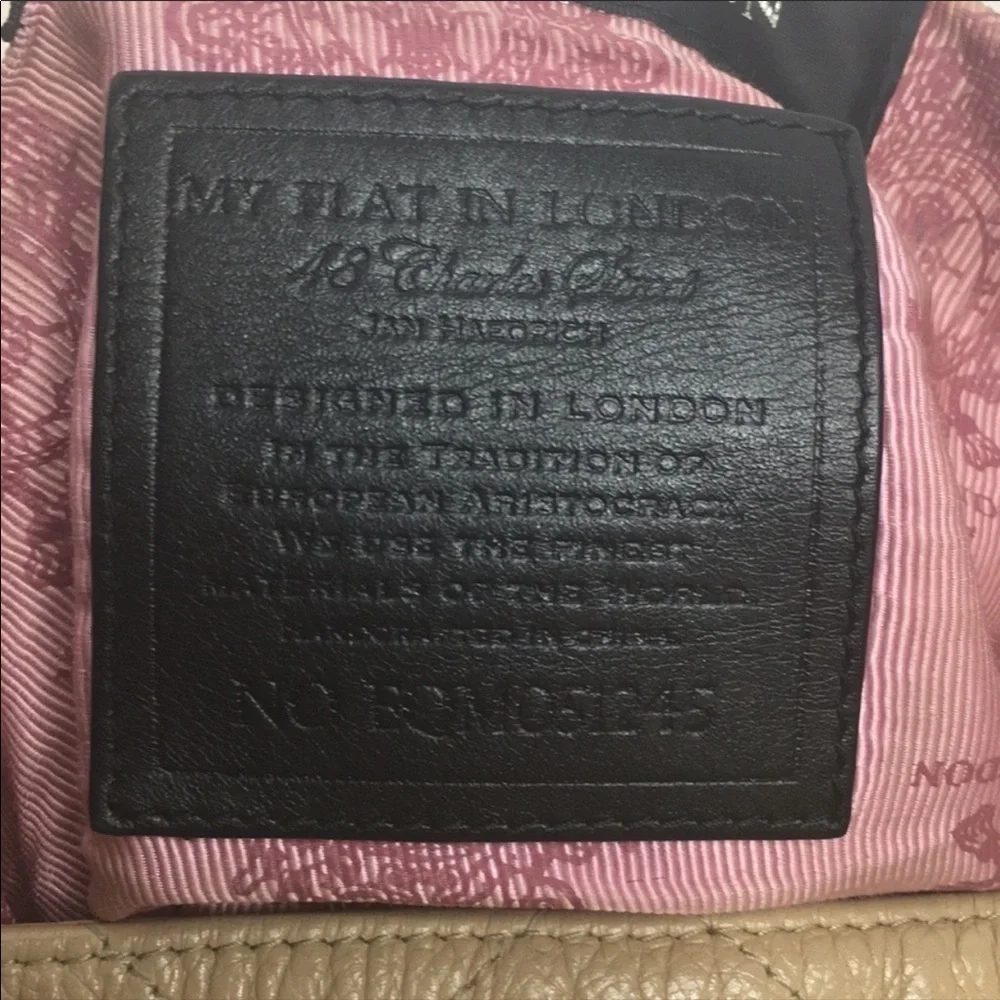 My Flat in London Leather Quilted Hobo Bag